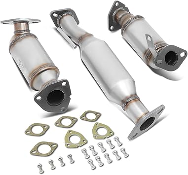 Amazon Com 3pcs Oe Style Catalytic Converter Exhaust Pipe Replacement For Gmc Acadia Chevy Traverse Outlook 3 6l 07 15 Automotive