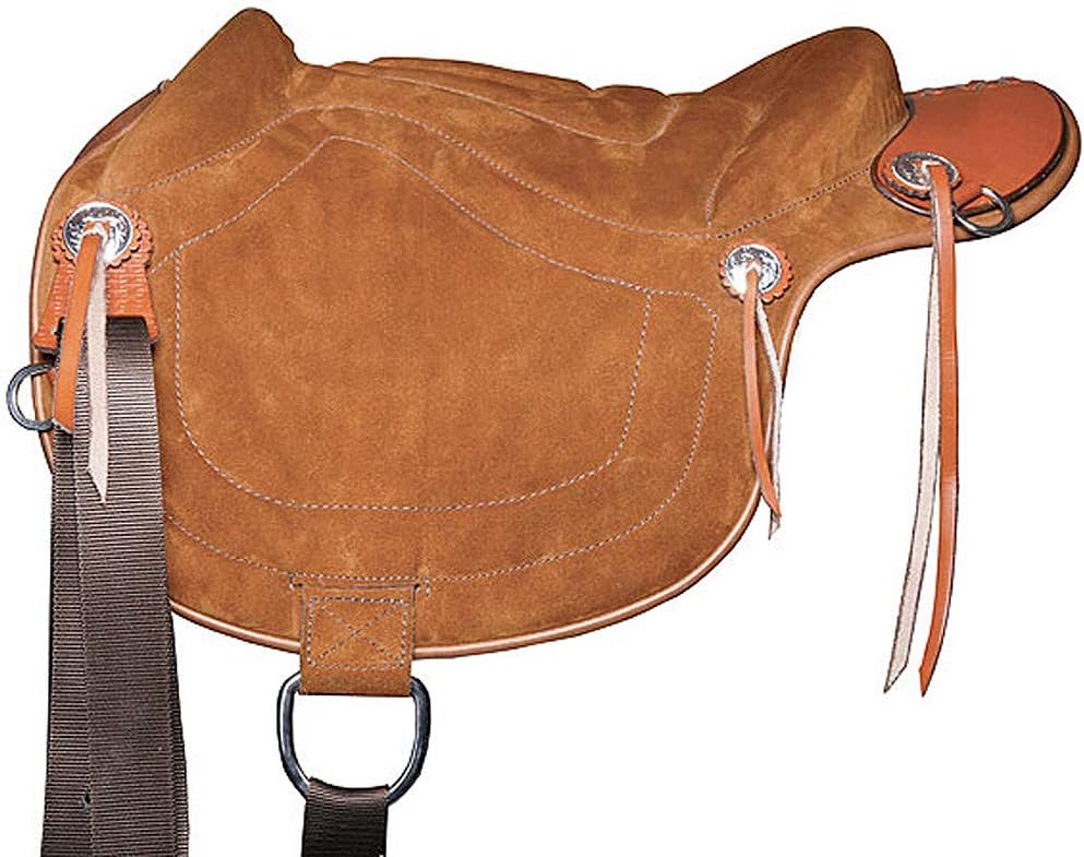 BARETEK Sp101F English Leather Bareback Horse Saddle Pad Trail Riding