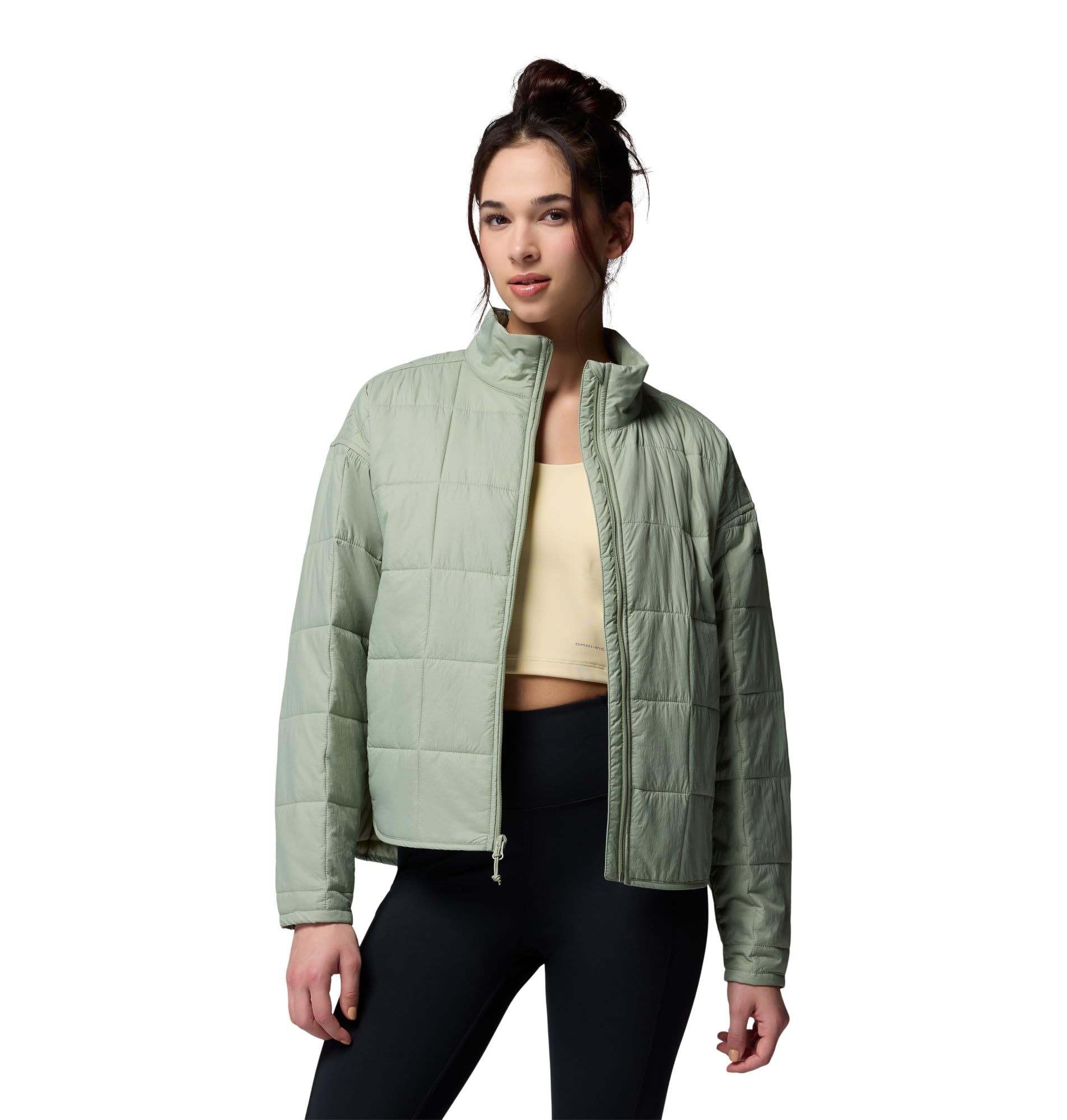 Columbia Women’s Sienna Hill Quilted Jacket, Safari, 1X