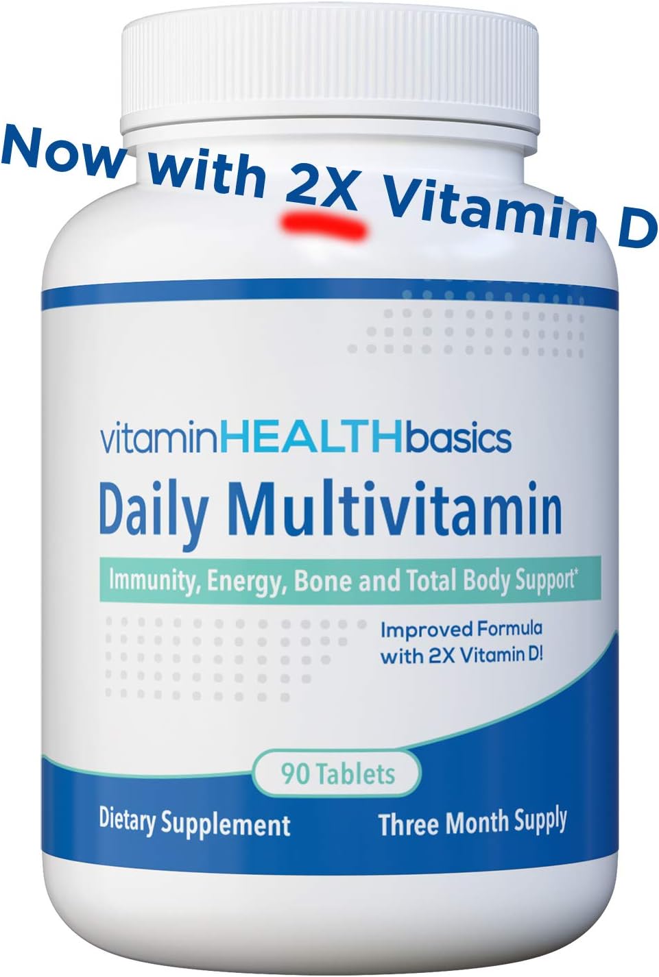 daily vitamin d on Amazon Com Vitamin Health Basics Daily Multivitamin 3 Month Supply Health Personal Care