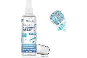 JAOJAO Roller Cleaner Spray, Effective Cleansing Gentle Care Convenient Design Avoid Blockage and Damage Extend Instrument Life for Roller Instrument 100ml