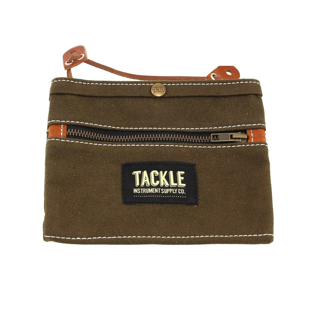 Tackle Waxed Canvas Gig Pouch - Forest Green