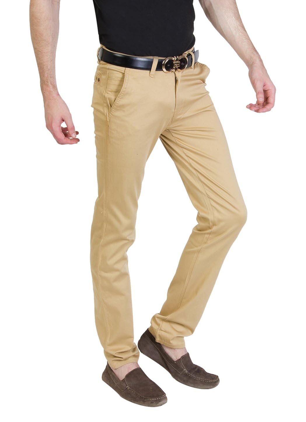 bloos jeans men's cotton casual trousers beige