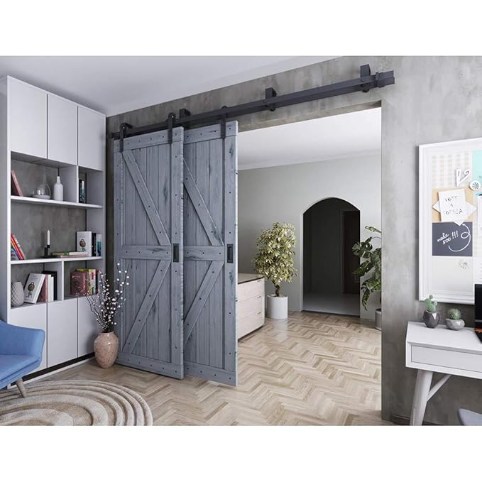 Tools Home Improvement Zekoo 5 Ft Bypass Barn Door Hardware