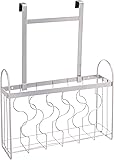 ZESPROKA Over the Cabinet Door Organizer Holder, Silver