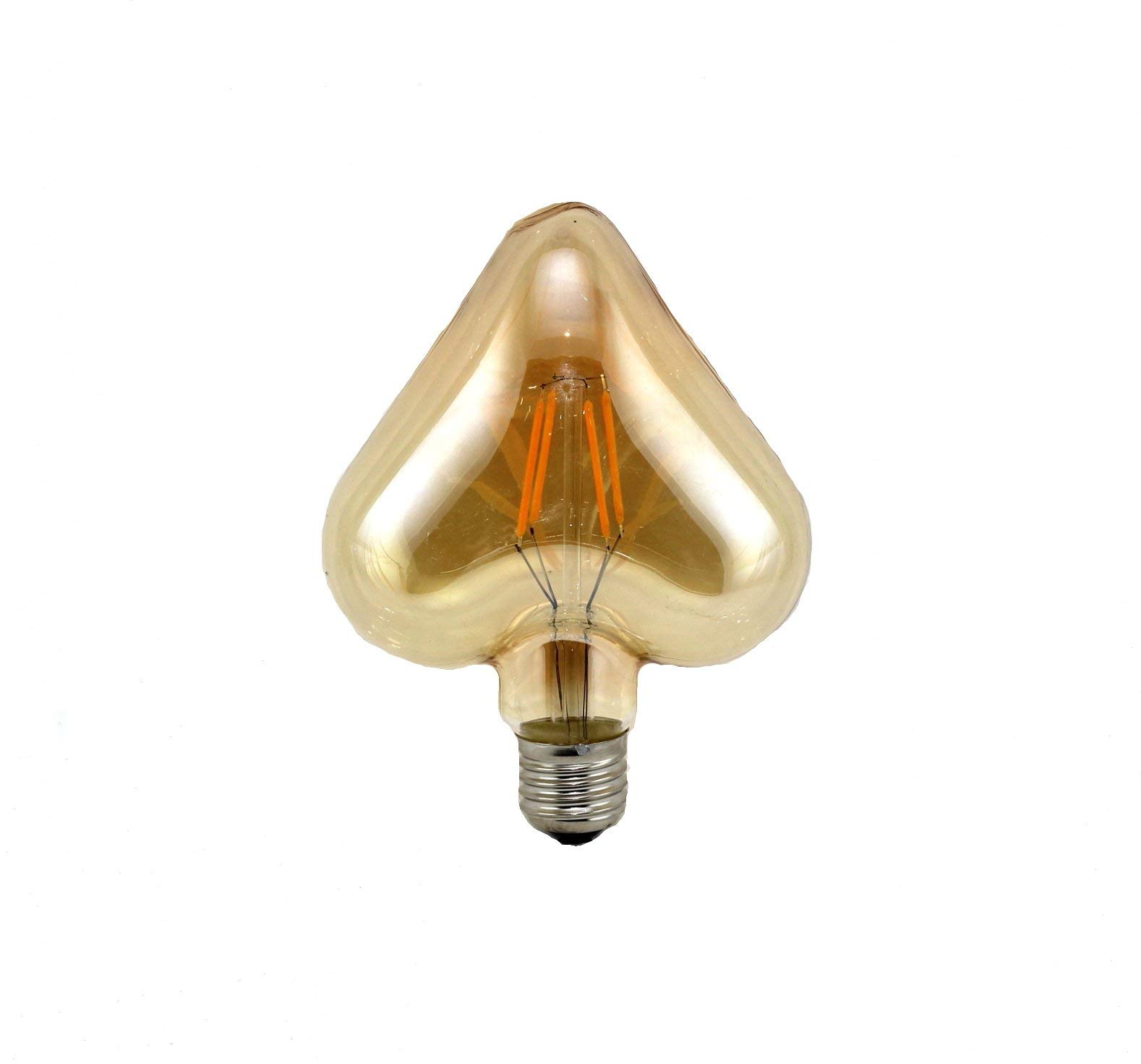 LED 4W E27 Filament Bulbs, Vintage LED Lighting 4W Edison Hot 3000K Heart