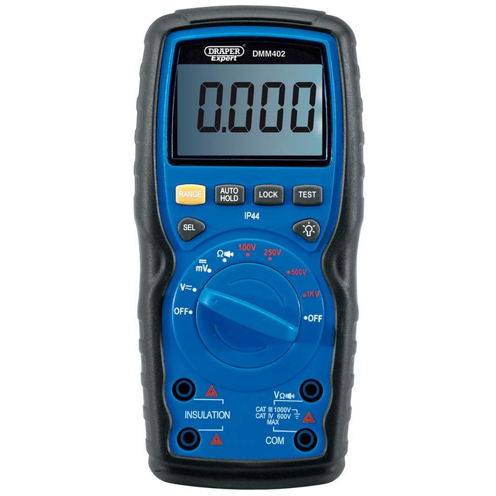 Draper 41834 Insulation Resistance Meter, Blue