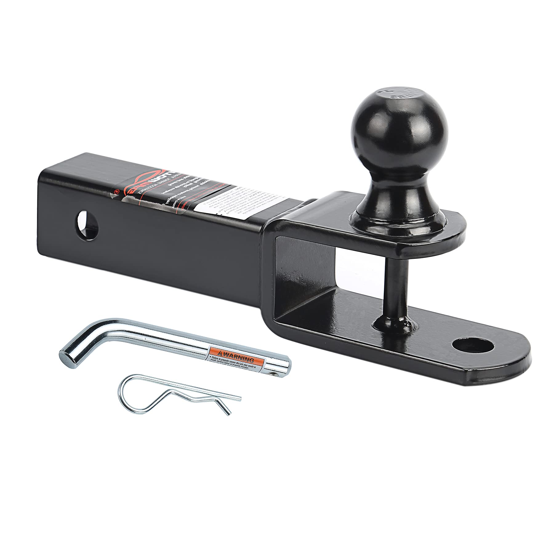 Photo 1 of HITOWMFG 3-in-1 ATV/UTV Hitch Ball Mount Adapter with 2" Ball, Fits 2 inch Hitch Receiver, with Pin and Clip