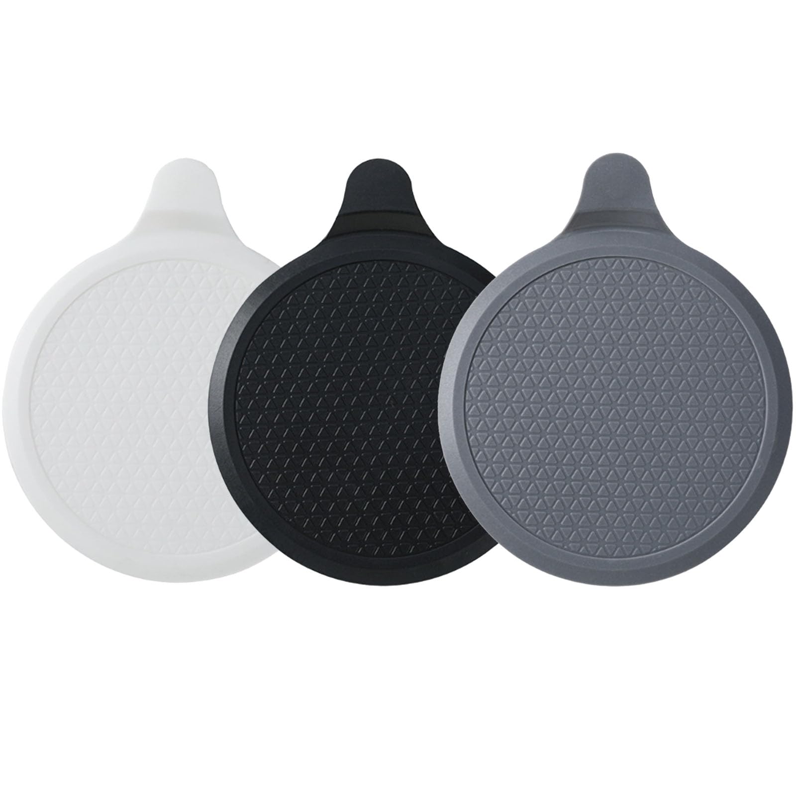 QXCFTW 3 PCS Bath Plug, Silicone, Universal Shower Drain Tub Stopper for Kitchen Sink Bathroom (White, Grey, Black)