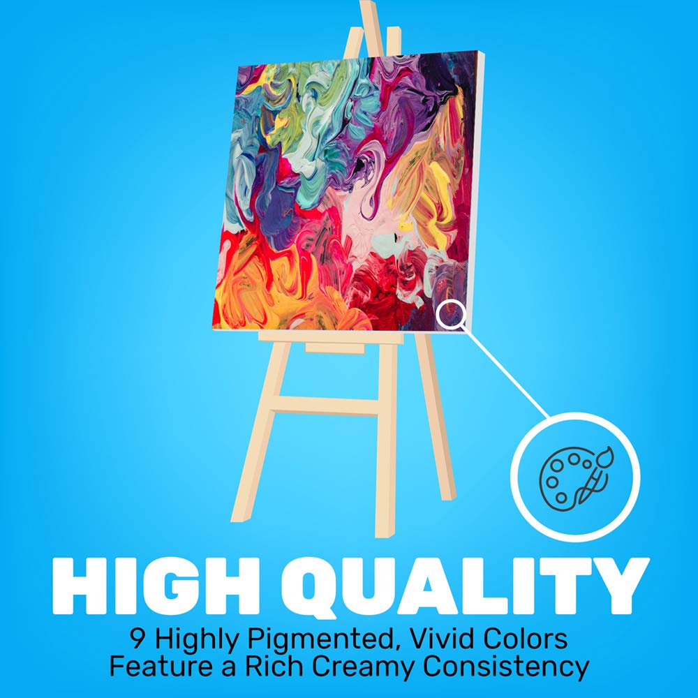 Constructive Playthings Gallon Tempera Kids Paint Set with 9 Non-Toxic Washable Colors: Industrial & Scientific