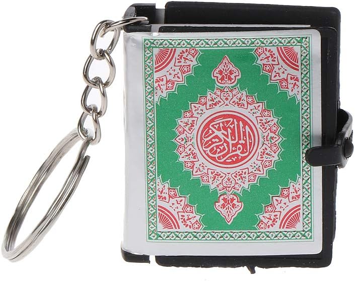 Kofun Keychain, Mini Ark Quran Book Real Paper Can Read Arabic The Koran Keychain Muslim Jewelry