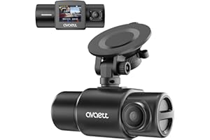 Dual 1080P Dash Cam, Built in WiFi GPS, Front and Inside Dashcams for Cars with Infrared Night Vision, Smart Dash Camera Supercapacitor Accident Record Parking Mode Avaett D60