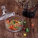 ComSaf Crystal Glass Covered Candy Dish with Lid Sugar Bowl Cookie Jar (Diameter 3.9 Inch)