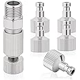 NEOECO Airbrush Quick Disconnect Coupler Release Fitting & Plug, 6pcs 1/8 in BSP Male and Female Connections Adapter Air Brush Accessory