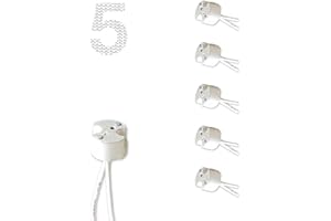 DEMASLED 5 Pack MR16 Socket for LED & Halogen Bulbs, Mini Bi-Pin Socket Led Light mr11 Base lamp gu5.3 g4 gu4 gu5.3 gu6.35 gy6.35 gx5.3 gz4