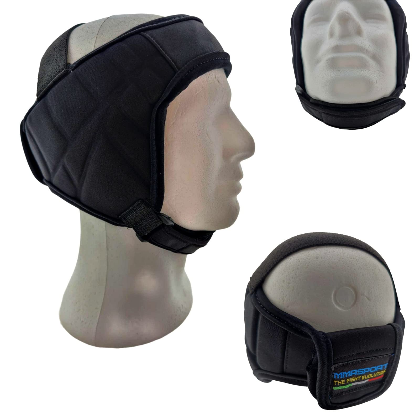 MMASPORT Fight Evolution EARMUFF, Neoprene Protector for Bjj, MMA, Rugby, Martial Arts, Black, One Size