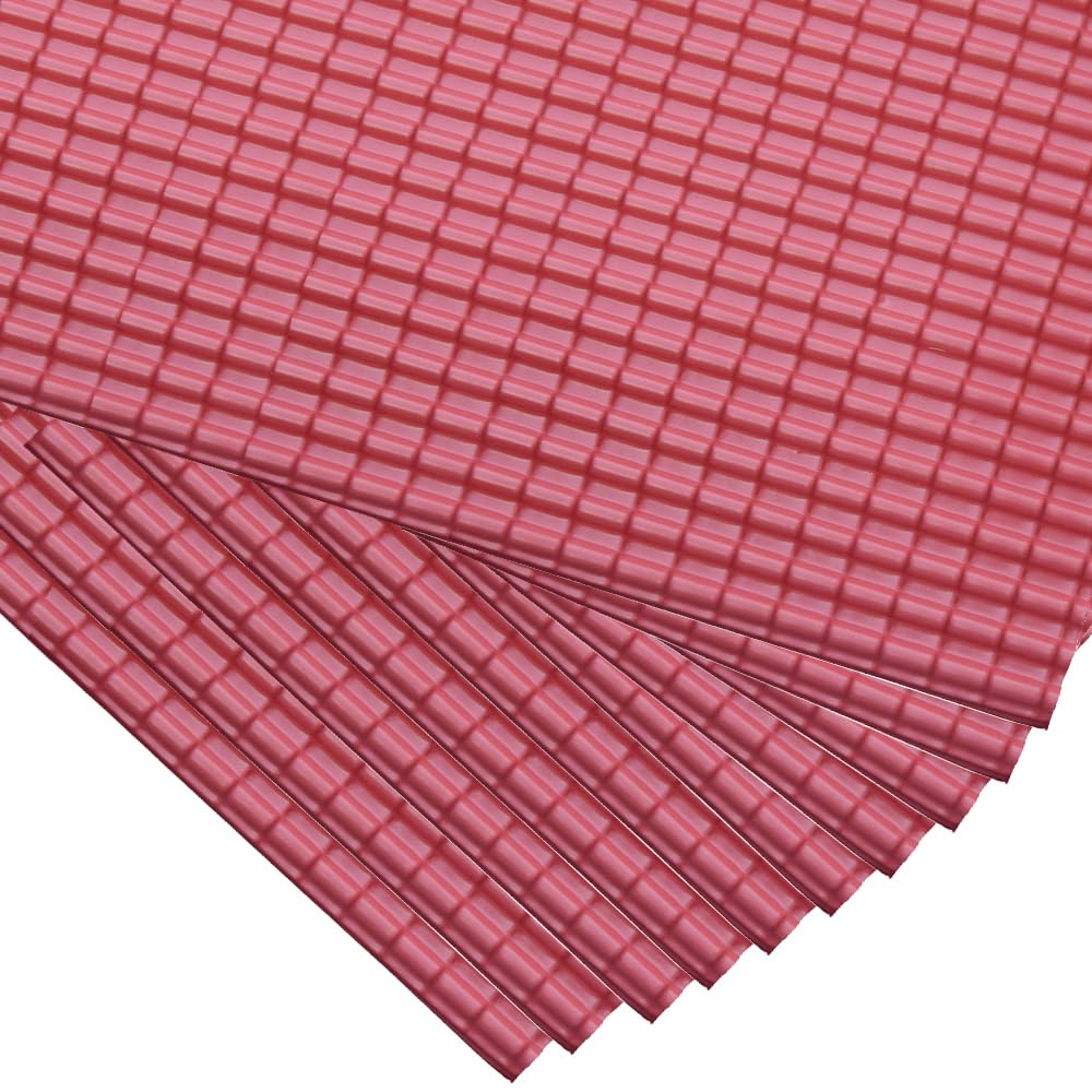 POFET 10pcs 1/25 Roof Tile Sheet Model Building Material Railway Architecture