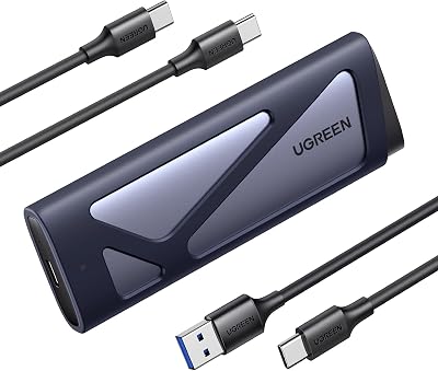 UGREEN M.2 NVMe & SATA Enclosure USB 3.2 Gen 2 10Gbps Aluminum Caddy 2230 2280