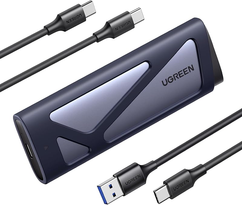 UGREEN M.2 NVMe & SATA Enclosure USB 3.2 Gen 2 10Gbps Aluminum Caddy 2230 2280