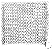 Utopia Kitchen Stainless-Steel Chainmail Scrubber for Cast-Iron Cleaner, Skillet, Pan, Griddle and Wok