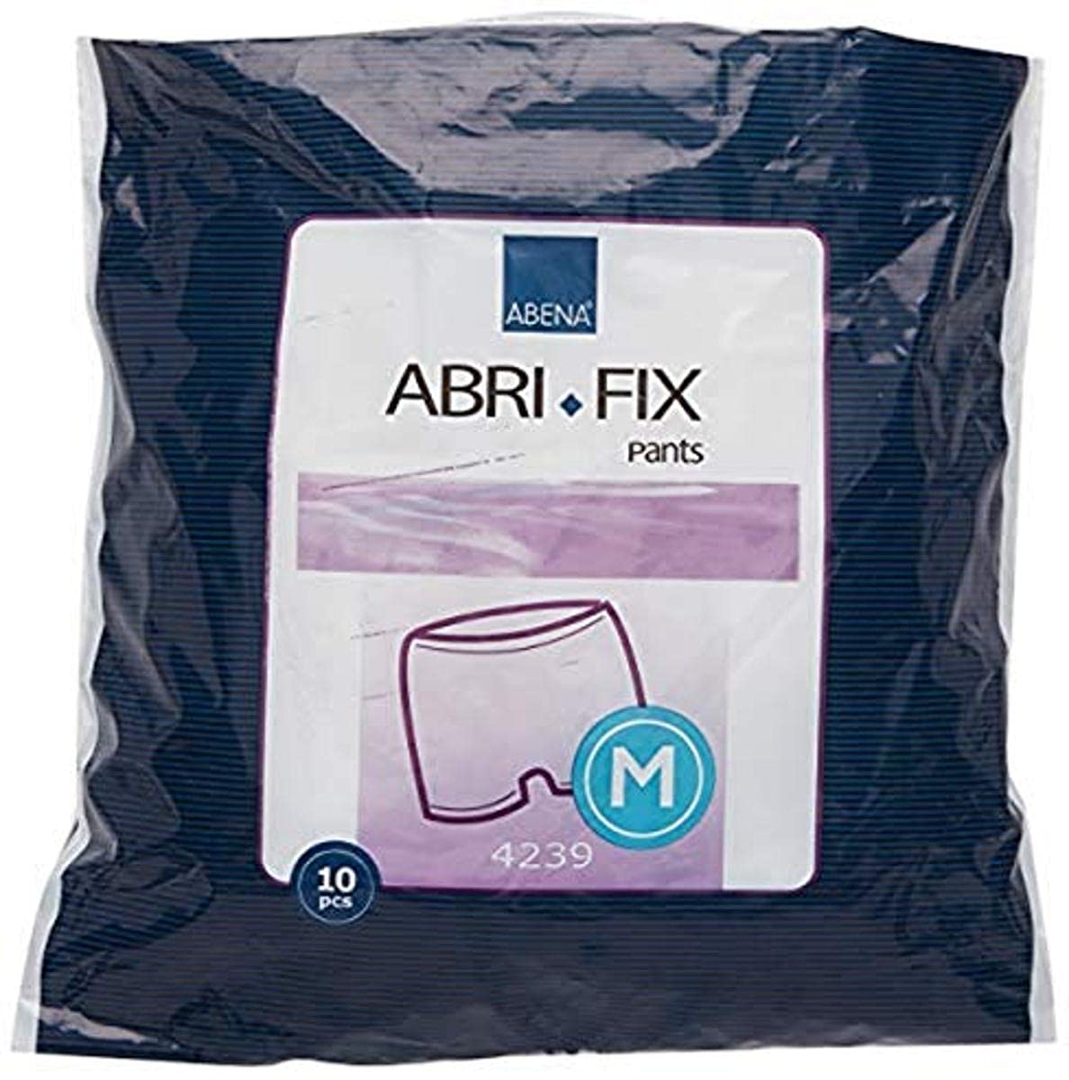 ABENA C436038 Abri-Fix Fixation Pants, Size Medium, Pack of 10,White