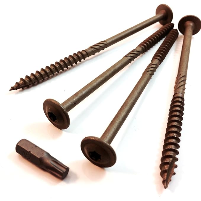 PACK OF 20, 150mm TIMBERFIX TORX WAFER HEAD SLEEPER FASTENER LANDSCAPE