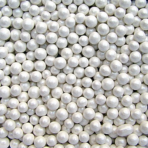 Natural White Gluten GMO Nuts Dairy Soy Free Shimmer Nonpareils - Thumbnail 2