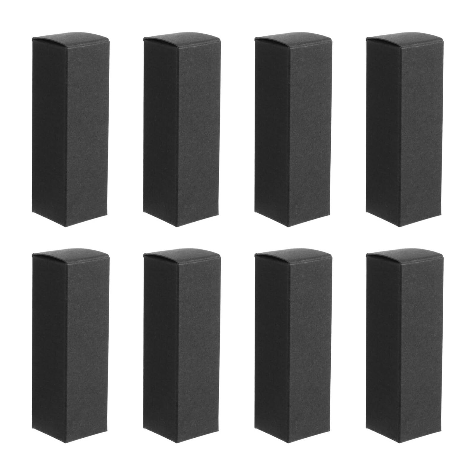 Black Box Black Box 50pcs Paper Lipstick Packaging Box Reusable Lip Balm Tube Wrapping Box DIY Favor Cosmetic Makeup Lipstick Boxes for Women Girls Lipstick Packing Boxes Makeup