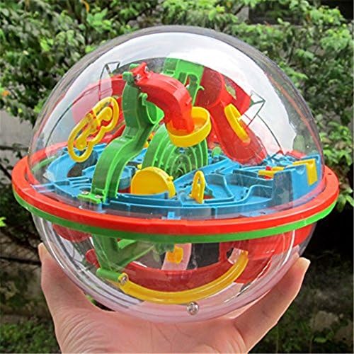 SupremeLife Intellect 3D Maze Ball Best Gift Independent Play for Children 7-15 Years Containing 100 Challenging Barriers 7.48" Toy Kids Gift