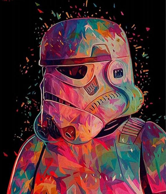 Slbince Star Wars Darth Vader DIY Öl DigitalMalerei von