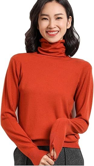 Amazon Caissipセーター レディース ウール カシミヤ混紡 タートル タートルニット 秋冬 トップス 柔らか オフィス Ol デート 無地 セーター 通販
