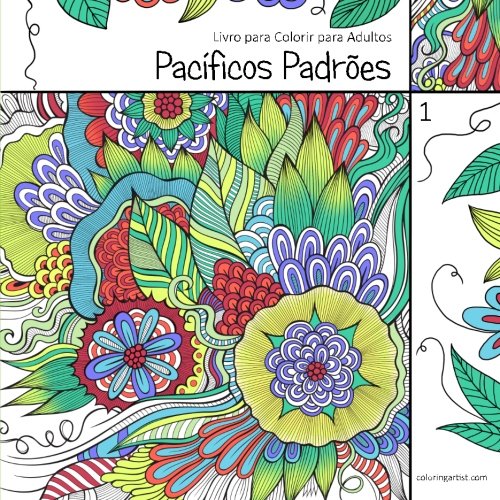 Livro Pacíficos Padrões Livro Para Colorir Para Adultos 1