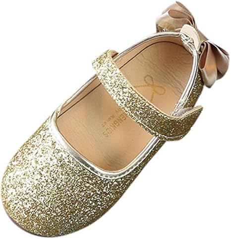 zapatos dorados para niña