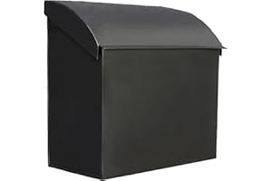NACH Baxter Extra Large Capacity Mailbox - Extra Large Mailboxes for Outside Wall Mount, Rust Resistant Galvanized Metal Mail