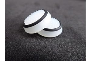 SZLG Silicone Thumb Stick Joystick Cap Analog Grip Thumbsticks Cap Cover Case for PS4 PS3 Xbox One Xbox 360 Game Controllers (White-Black)