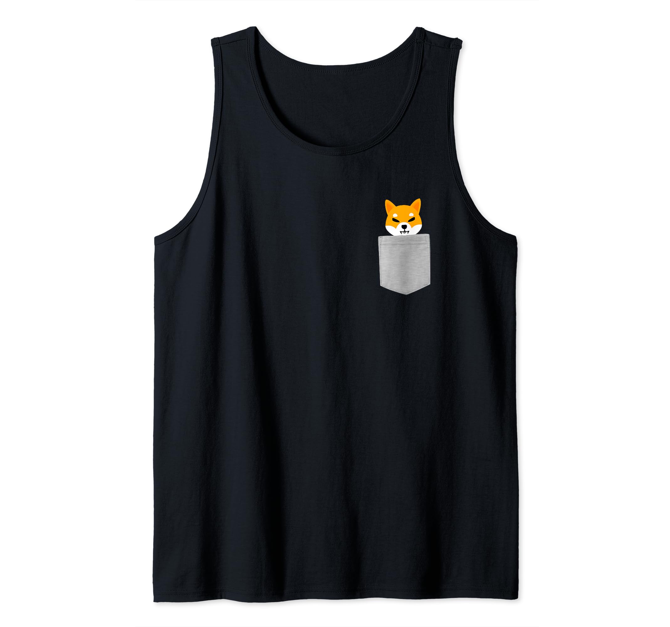 Shiba Inu Pocket Funny Blockchain Crypto HODL Coin Lover Tank Top