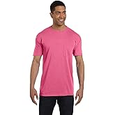 Comfort Colors Men's Adult Short Sleeve Pocket Tee, Style 6030 (3X-Large, Crunchberry)