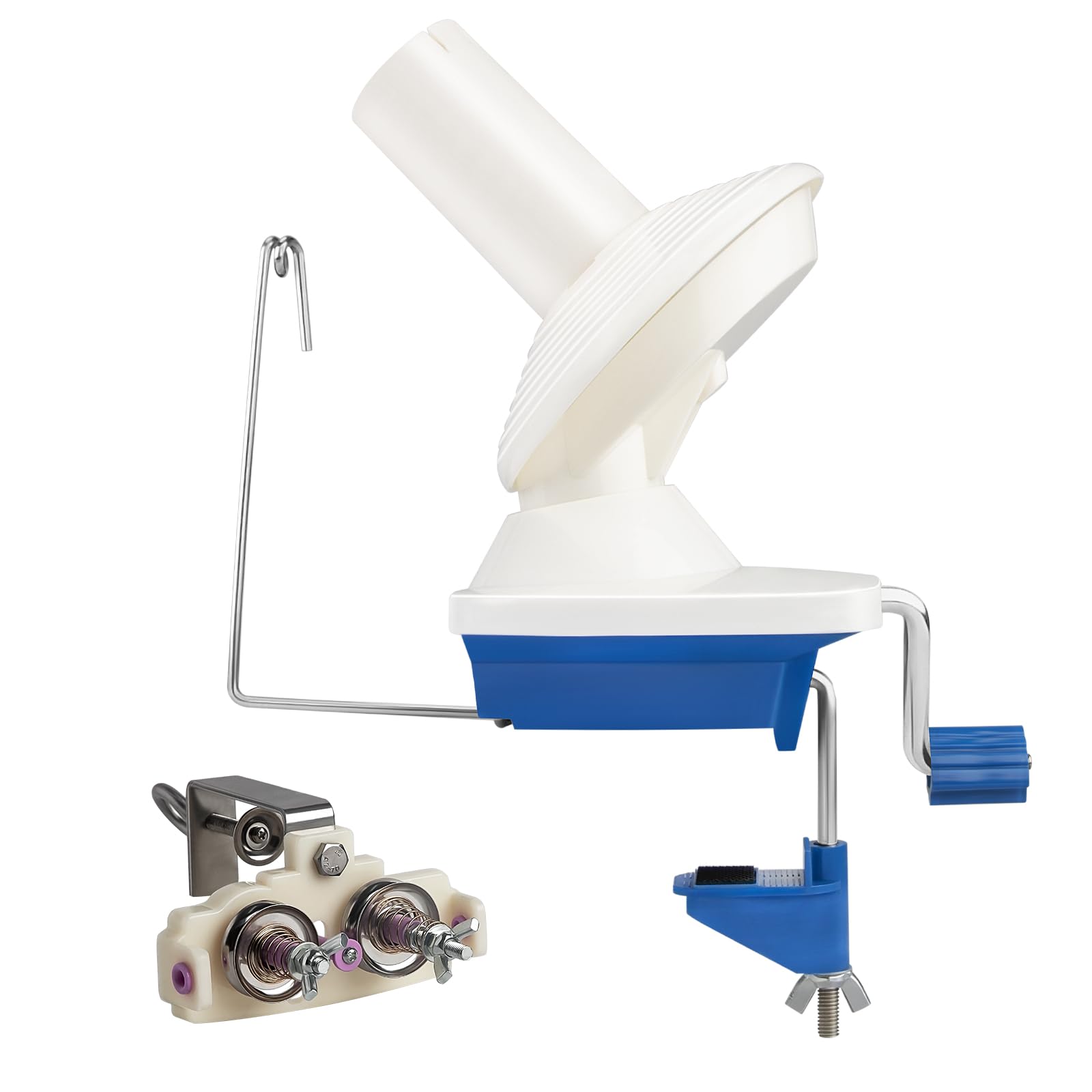 Adhafera Yarn Winder with Yarn Guide – Wool Winder & Spinner for Crocheting and Knitting