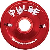 Atom Skates Quad Roller Wheels/Outdoor/Hardness 78A Atom Pulse 65x37 Red 8pk