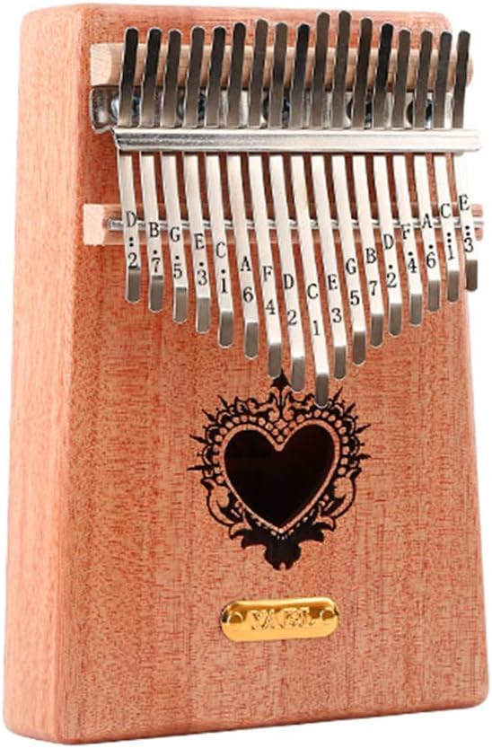 SSEDEW Unisex 17 Tune Kalimba Finger Piano Beginner Portable Instrument Gift Toy 17 Tone 2#