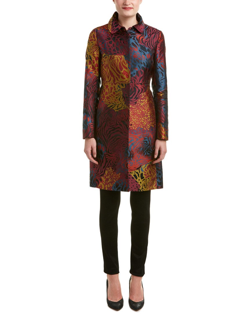 anne klein metallic jacquard topper jacket