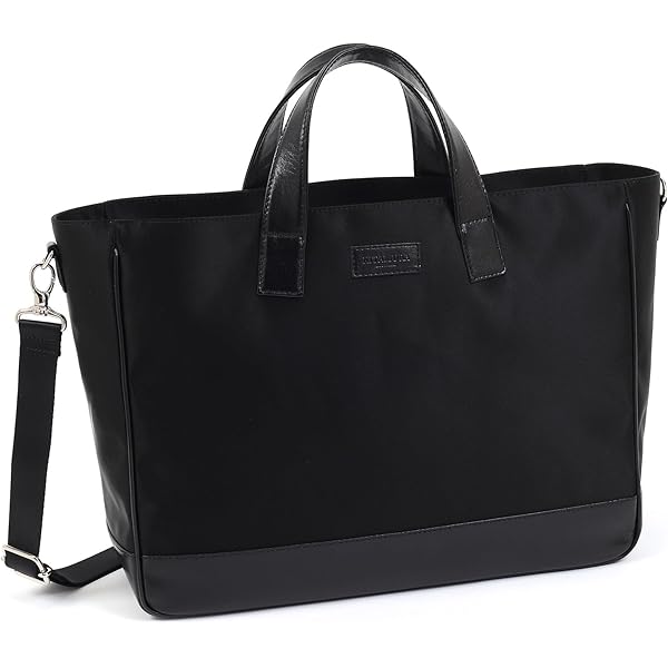 バッグ PRADA 2way leather tote bag black Prada Fabric Milano Logo 2-Way Tote Bag with Black Leather Trim