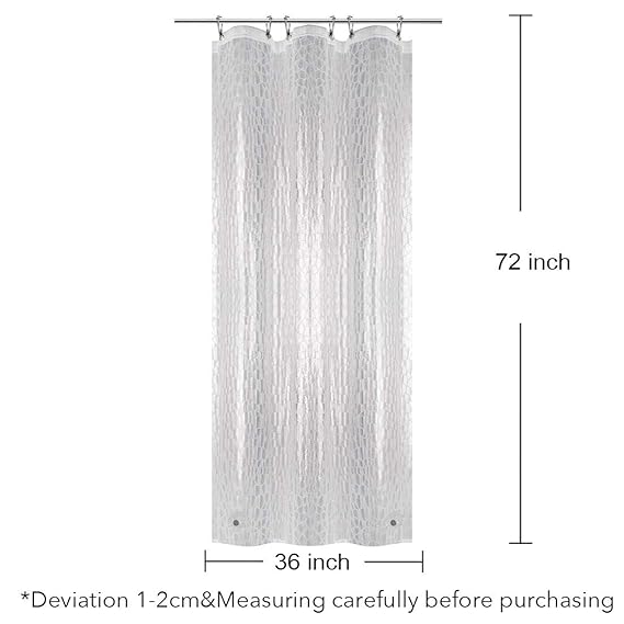 Water Cube Blue Home Bath Eforcurtain Small Size 36inch Wide By