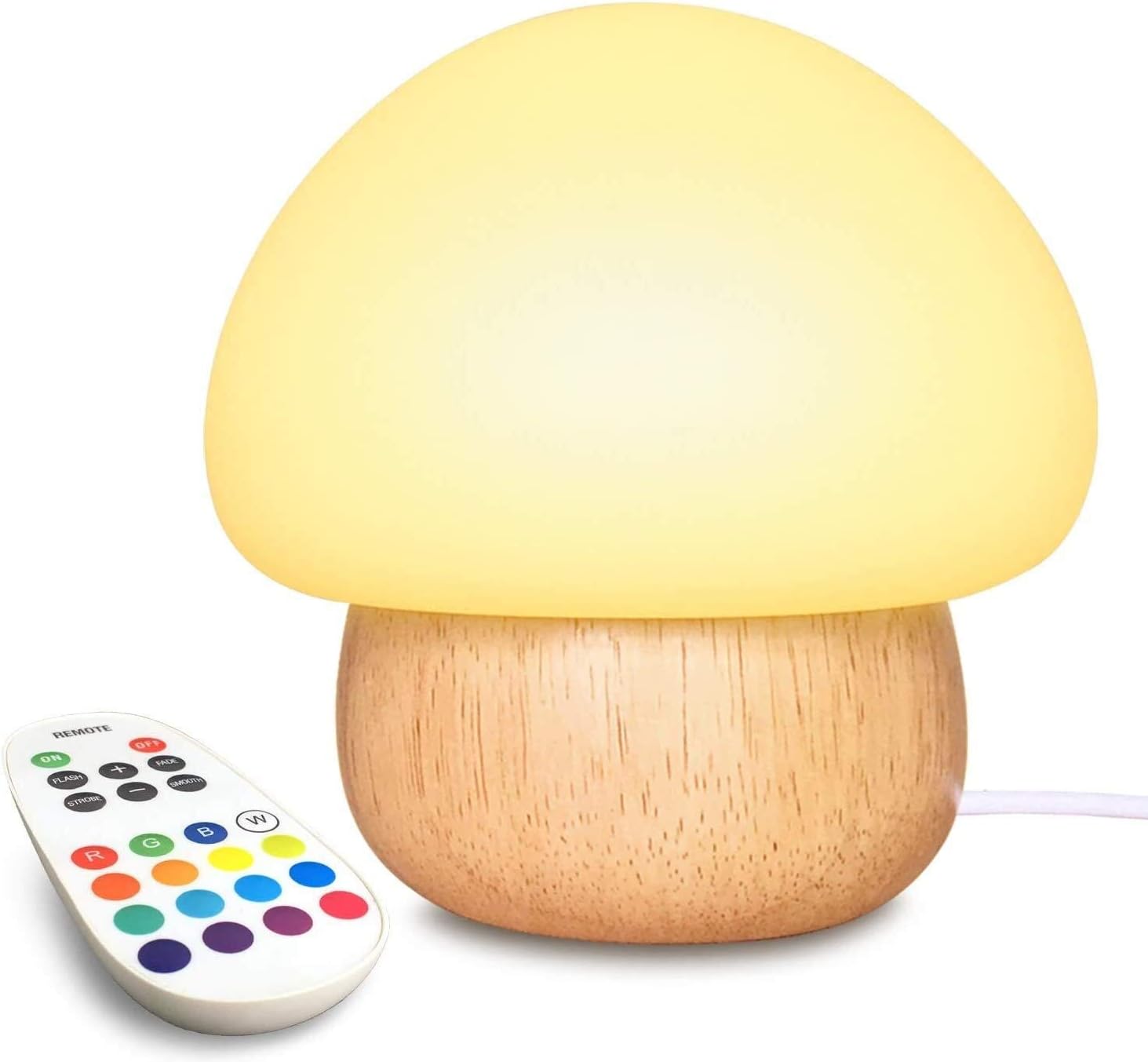 Children's night light, LED night light USB mushroom shape, night light