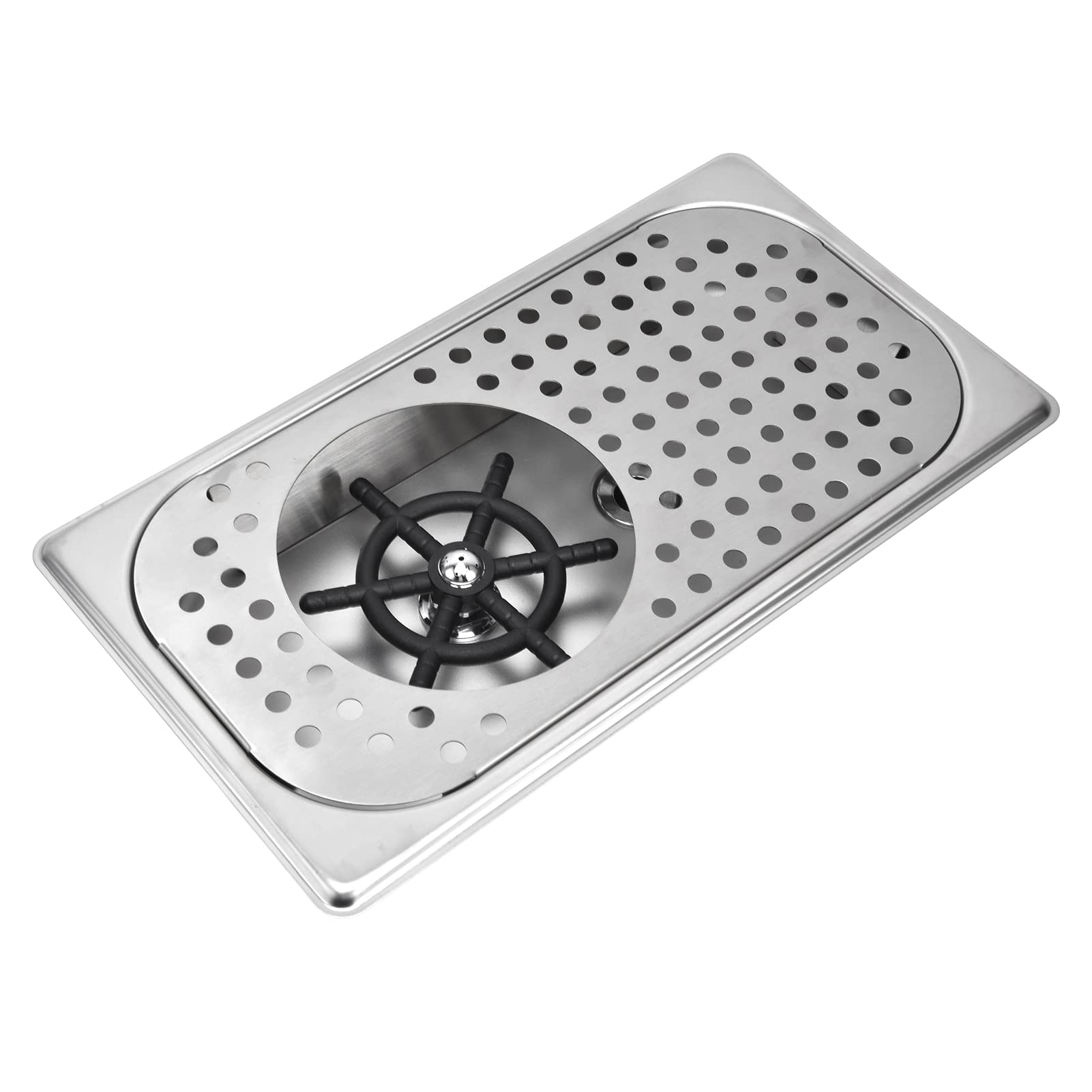 Mumusuki Automatic Cup Washer, 5-Layer Electroplating Process Black Integrated Design Household Easy-Operation Carafe Rinser for Coffee FC-12-1 Small Cup Washer [Primary Color]