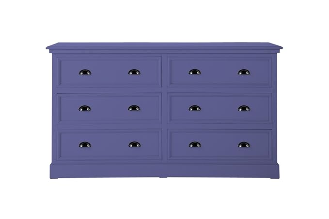 Aprodz Mango Wood Storage Cabinet Marceio Chest of 6 Drawers Furniture for Living Room | Kimberly