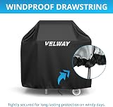 Velway Barbecue Cover Waterproof Heavy Duty 210D Oxford 117x66x117 cm view 4
