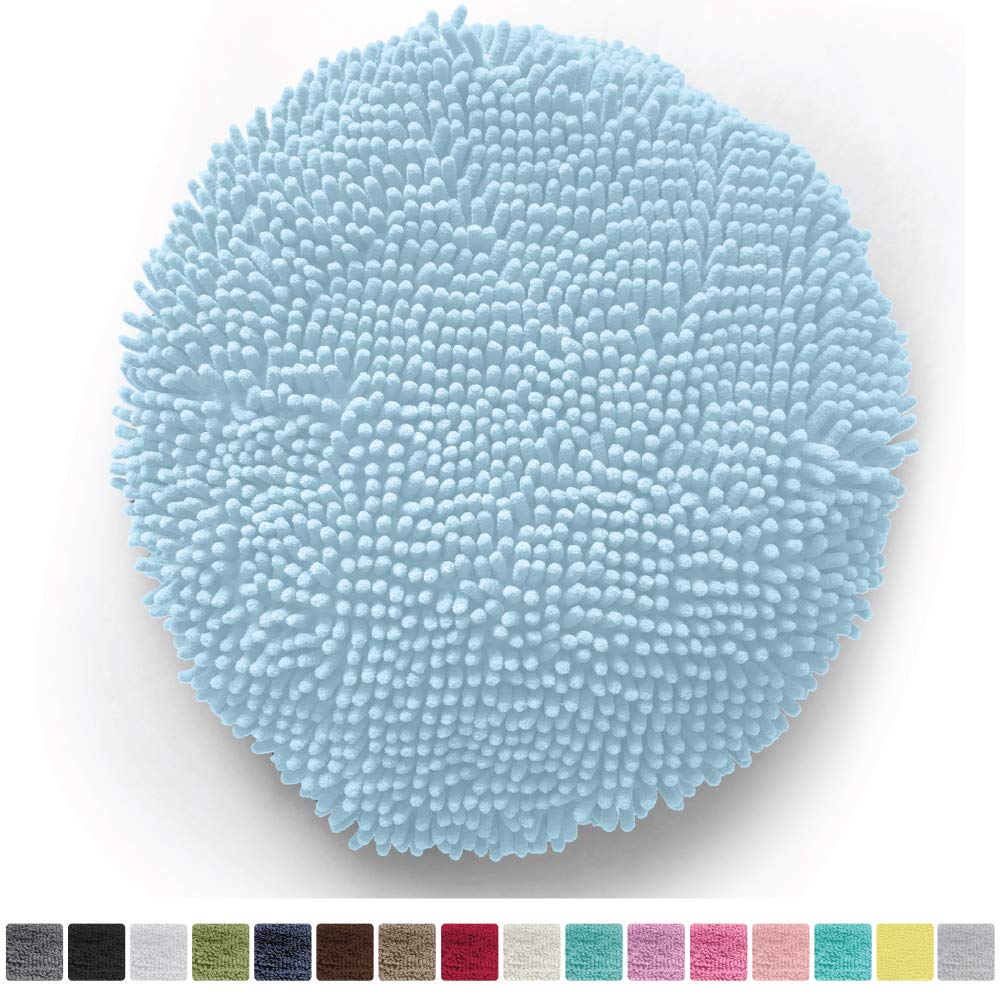 Best bathroom rug toilet seat cover blue