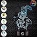 3D Optical Illusion Night Light - 7 LED Color Changing Lamp - Cool Soft Light Safe For Kids - Solution For Nightmares - Marvel Comics Avengers Spiderman
