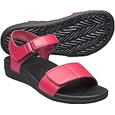 Zhuanglin Women's Orthotic Sandals Strap Wedge Walking Sandals with Arch Support Plantar Fasciitis Sandals for Flat Feet